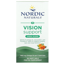 Nordic Naturals, Vision Support, смесь омега кислот для поддержки зрения, 730 мг, 60 капсул