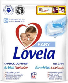 Lovela LOVELA_Baby Gel Caps For Whites & Colours kapsułki hipoalergiczne do prania do bieli i kolorów 36szt.