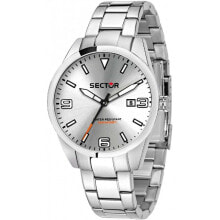 Мужские наручные часы с браслетом Мужские наручные часы с серебряным браслетом Sector R3253486008 ( 41 mm)