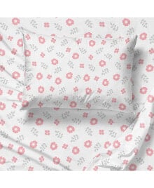 Комплект постельного белья Saturday Park с цветочным вырезом, 100% органический хлопок, для односпальной кровати купить онлайн
