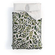 Deny Designs 3pc Full/Queen Angela Minca Seasonal Branches Comforter Set Green