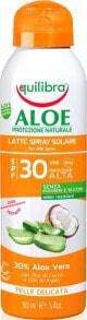 Средства для загара и защиты от солнца equilibra Aloe Sun Lotion Spray SPF 30 Солнцезащитный спрей с алое вера 150 мл