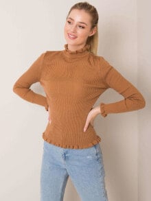 Женские водолазки свитер-179-SW-17835.20-коричневый