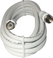 Комплектующие для телекоммуникационных шкафов и стоек KREILING F 75 – 112 коаксиальный кабель 1,5 m Белый 10394