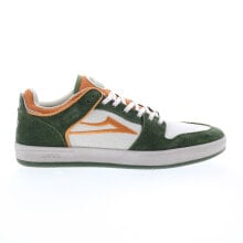 Lakai Telford Low Nathaniel Russell Mens Green Suede Skate Sneakers Shoes
