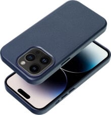 OEM Futerał LEATHER MAG COVER kompatybilny z MagSafe do IPHONE 16 Pro niebieski