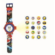 Детские наручные часы для мальчиков цифровые часы MARIO KART с проекцией 20 изображений - LEXIBOOK
