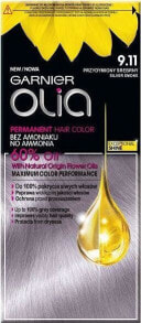 Garnier Olia Permanent Coloration Hair Color No.9.11 Перманентная крем-краска для волос на масляной основе, оттенок серебряный дым