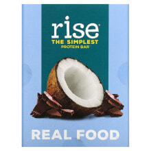 Протеиновые батончики и перекусы Райз Бар, Самый простой протеиновый батончик, шоколадный кокос, 12 батончиков по 60 г (2,1 унции)