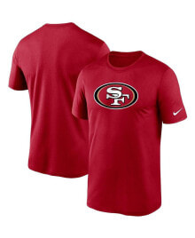 Nike men's Scarlet San Francisco 49ers Logo Essential Legend Performance T-shirt