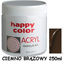 Купить краски для рисования для детей Happy Color: Happy Color Farba akrylowa 75 ml ciemnobrązowy (7370 0075-75)