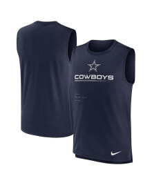 Nike men's Navy Dallas Cowboys Muscle Trainer Tank Top