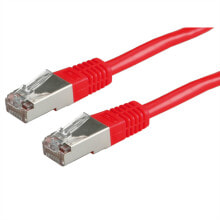 Cable channels s/FTP Patch Cord Cat.5e - red 1m - 1 m - Cat5e - SF/UTP (S-FTP) - RJ-45 - RJ-45 - Red