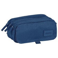 SAFTA Basic Marine Big Triple Pencil Case