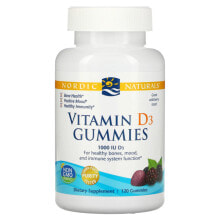 Nordic Naturals Vitamin D3 Gummies Витамин D3 1000 МЕ 120 мармеладок с ягодным вкусом