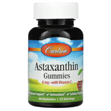 Astaxanthin Gummies with Vitamin C, Natural Cherry, 8 mg, 46 Gummies (4 mg per Gummy)