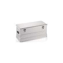 Aluminiumbox L782xB385xH367mm 91 l mit Klapphebelverschlüssen mit Bohrungen