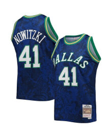 Men's Dirk Nowitzki Blue Dallas Mavericks Hardwood Classics 1998-99 Lunar New Year Swingman Jersey