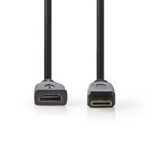 Компьютерный разъем или переходник Nedis GmbH High Speed HDMI™ Cable with Ethernet? HDMI™ Mini Connector - HDMI™ Female, 0.2 m, Black