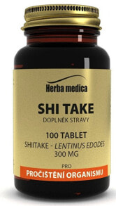 Грибы HerbaMedica Shi Take Китайский гриб шиитаке 300 мг 100 таблеток