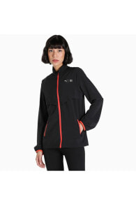 First Mile Woven Jacket W Siyah Kadın Fermuarlı Spor Ceketi