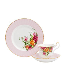 Royal Albert old Country Roses 3 Piece Set Rose