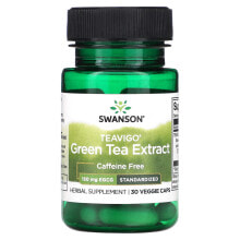 Антиоксиданты swanson, Экстракт зеленого чая Teavigo, 150 мг, 30 растительных капсул