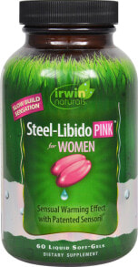 Витамины и БАДы для женщин Irwin Naturals Steel-Libido Pink Комплекс для повышения женского либидо 60 жидких гелевых капсул
