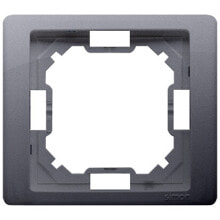 Розетки, выключатели и рамки kontakt-Simon Single frame Basic Neos silver metallic matt (BMRC1 / 43)