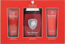 Tonino Lamborghini Sportivo - Duftset (Eau de Toilette 125ml + Duschgel 100ml + After Shave Balsam 100ml)