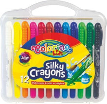 Цветные карандаши для рисования для детей patio Kredki świecowo-żelowe 12 kolorów wykręcane Colorino