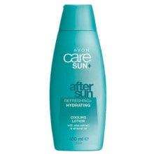 Moisturizing body lotion after sunbathing with aloe and almond oil Care Sun+ (Cooling Lotion) 400 ml