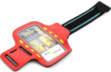 Platinet PLATINET SPORT ARMBAND FOR SMARTPHONE RED WITH LED [43708]