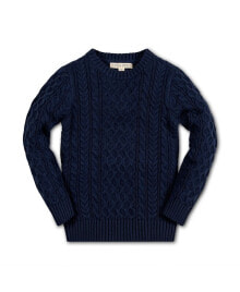 Купить детские свитеры и кардиганы для мальчиков Hope & Henry: Boys Organic Long Sleeve Fisherman Cable Pullover Sweater