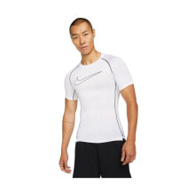 Мужские футболки Мужская футболка спортивная белая с логотипом Nike Pro Dri-FIT Top M DD1992-100 Tee