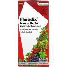 Железо гайа Хербс, Floradix, железо и травы, 500 мл (17 жидк. Унций)