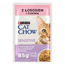 PURINA NESTLE Chow sensitive salmon and zucchini 4x85g wet cat food