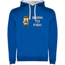 KRUSKIS Born To Fish Two-Colour Hoodie