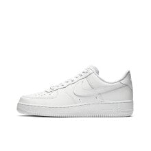 Nike Air Force 1 07 牛皮革 经典复古风格 包裹性保暖 低帮 板鞋 男女同款 纯白