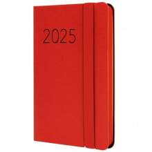 Diary Finocam FLEXI Red Mini 8,2 x 12,7 cm 2025 Smooth