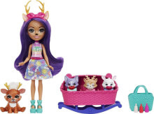 Купить куклы и пупсы для девочек Mattel: Mattel Enchantimals BFF Reveal Lalka Danessa Deer + zwierzątka niespodzianki HLK84 (HLK83)