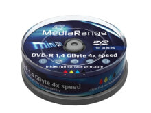 Диски и кассеты MediaRange MR430 чистый DVD 1,4 GB DVD-R 10 шт