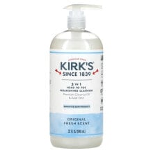 Шампуни для волос Киркс, Питательный шампунь и гель для душа «3 в 1», аромат Original Fresh, 946 мл (32 жидк. унции)