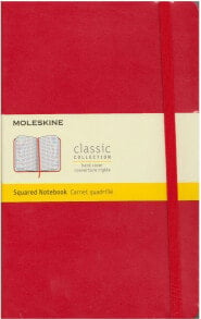 Moleskine Notes L Classic w kratkę czerwony