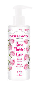 Hand cream with pump Růže Flower Care (Hand Cream) 150 ml