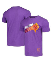 Men's and Women's Purple Phoenix Suns Hardwood Classics MVP Throwback Logo T-shirt купить онлайн