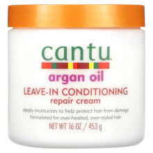 Hair styling gels and lotions cantu, Argan Oil Leave-In Conditioning Repair Cream, 16 oz (453 g)