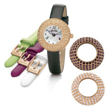 Женские наручные часы женские час аналоговые со стразами на циферблате Folli Follie