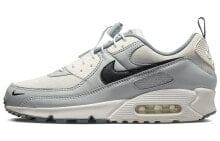 Nike Air Max 90 减震防滑耐磨 低帮 运动休闲鞋 男女同款 灰色 / Кроссовки Nike Air Max 90 DZ5167-077