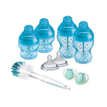 Бутылочки и ниблеры для малышей tommee Tippee - Advanced Anti-Colic Babyflaschen Newborn Kit - Slow Flow Anti-Colic Ventilsauger - 150 und 260 ml - Blau